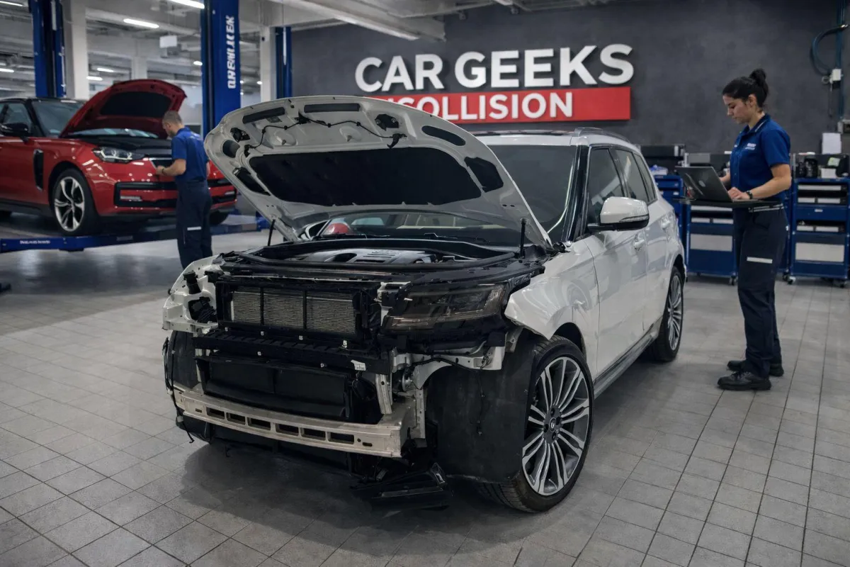 Alfa Romeo collision repair shop interior