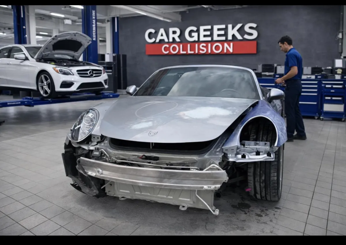 Alfa Romeo collision repair shop interior