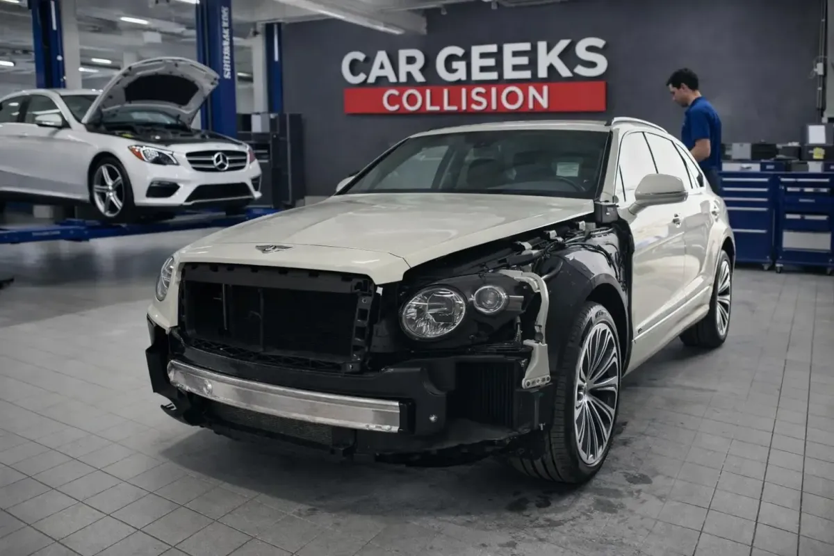 Alfa Romeo collision repair shop interior