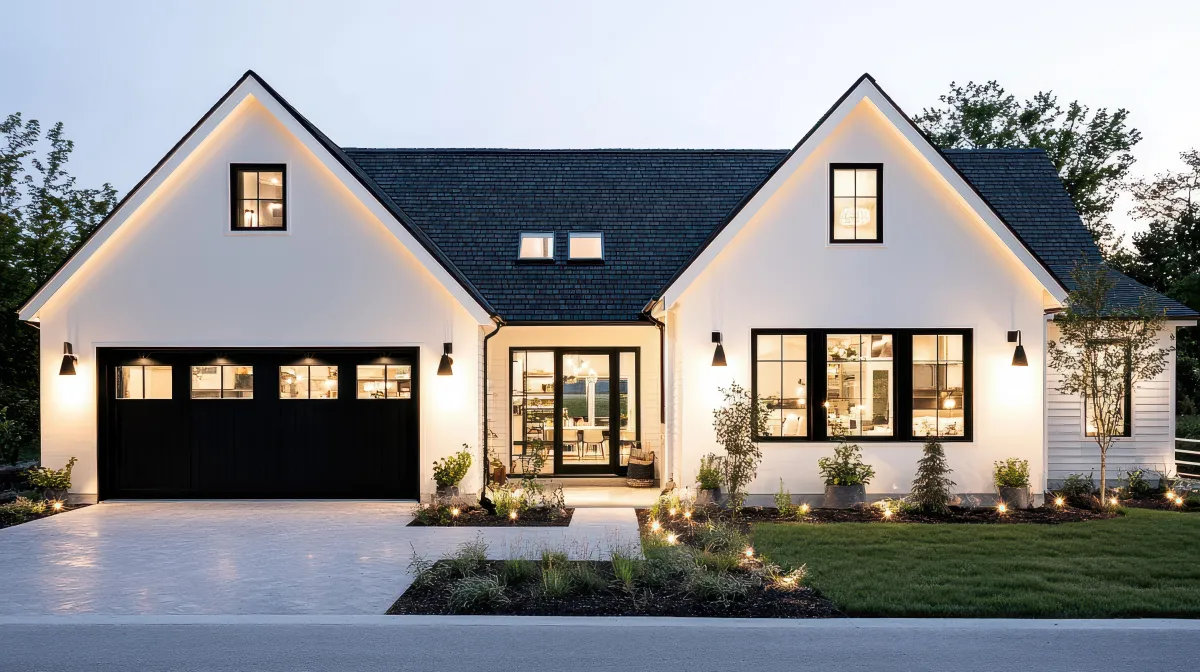 a walkway surrounded by trees and plants