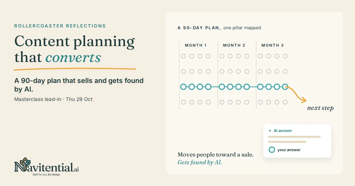 Content planning that converts: a content plan for small business that sells and gets found by AI