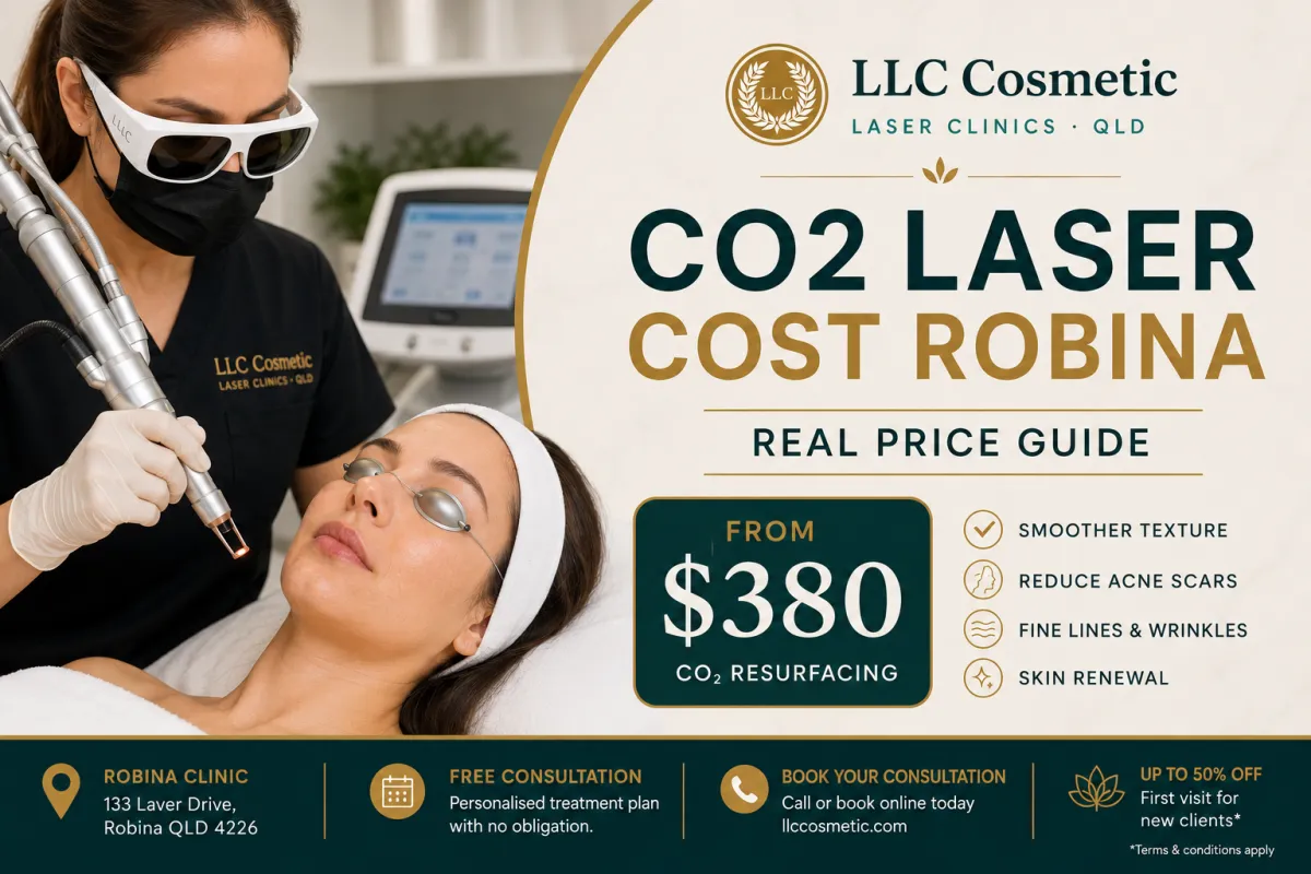 CO2 laser cost Robina price guide at LLC Cosmetic