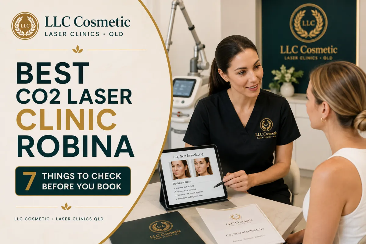 CO2 laser consultation at LLC Cosmetic Robina with clinician and patient