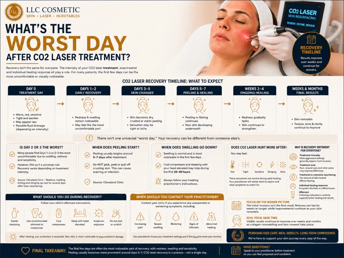 CO2 laser treatment recovery and healing timeline