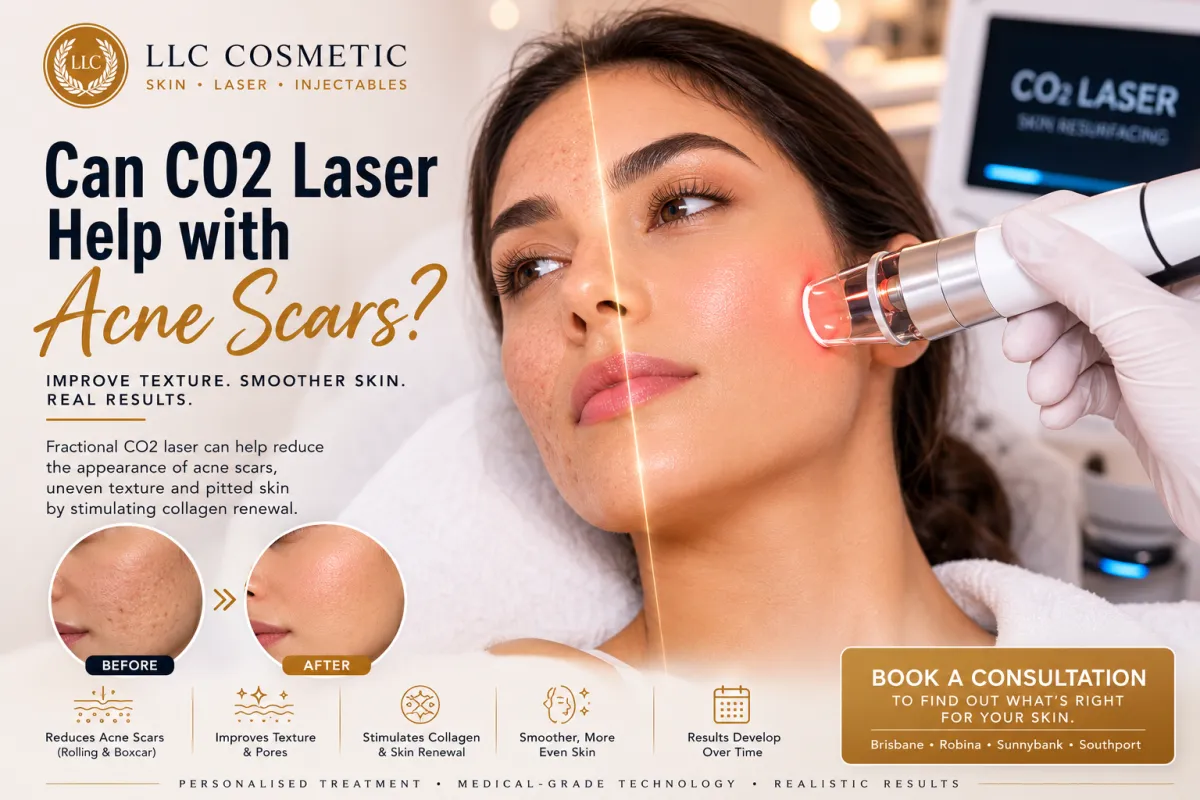 Fractional CO2 laser treatment for acne scars and uneven skin texture
