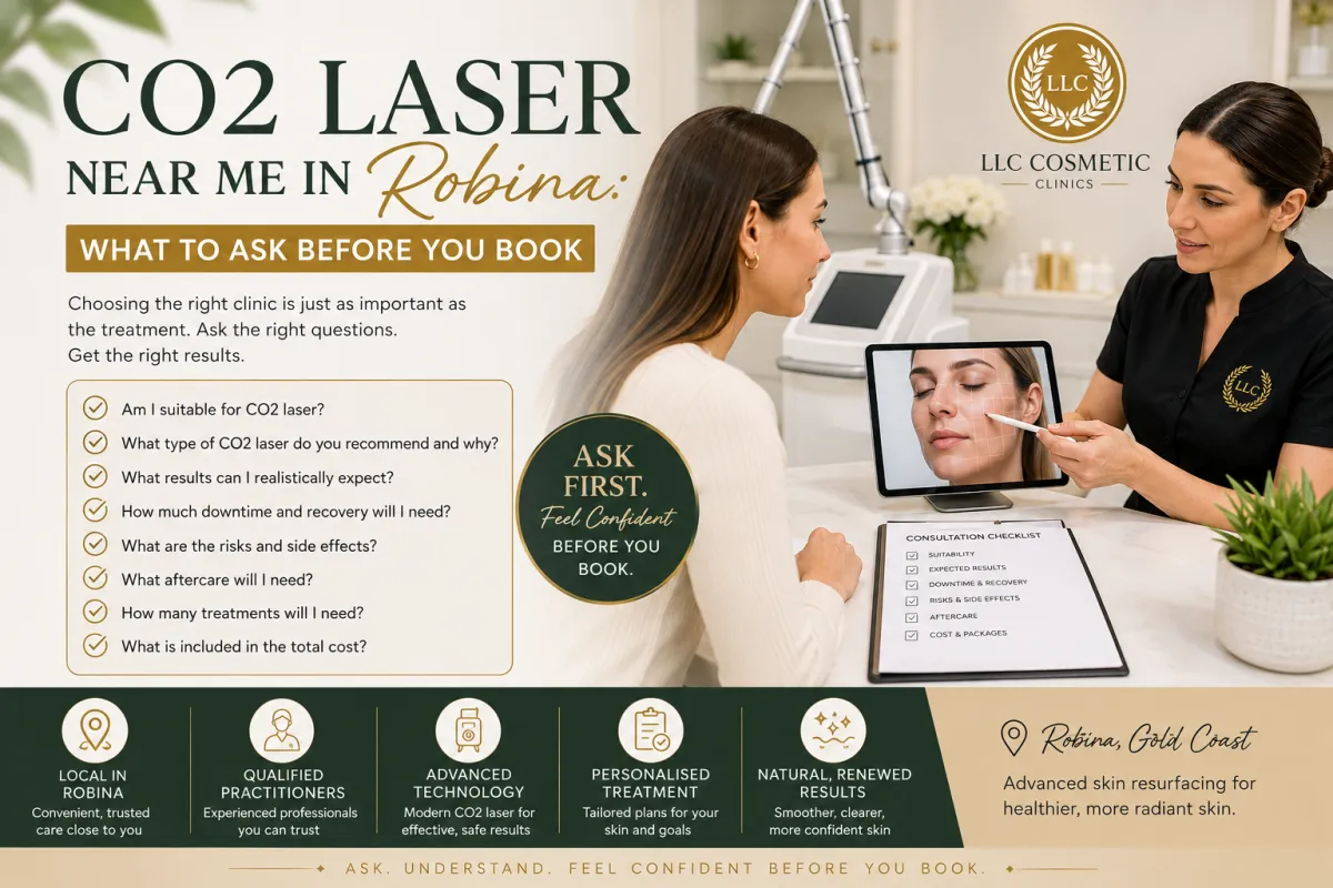 CO2 laser treatment consultation at a cosmetic clinic in Robina
