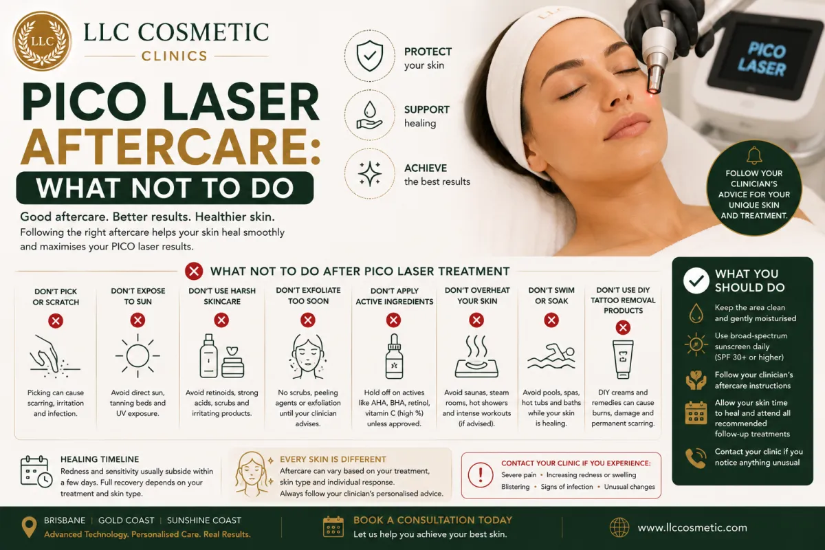PICO laser aftercare and skin recovery instructions