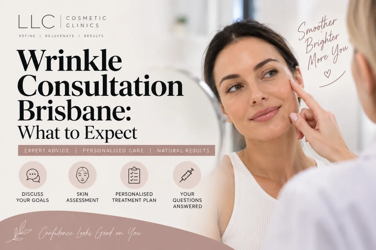 How to prepare for CO2 laser treatment at LLC Cosmetic Clinics, showing a woman receiving facial laser treatment with preparation tips including planning ahead, pausing active skincare, protecting the skin and consulting with a clinician.