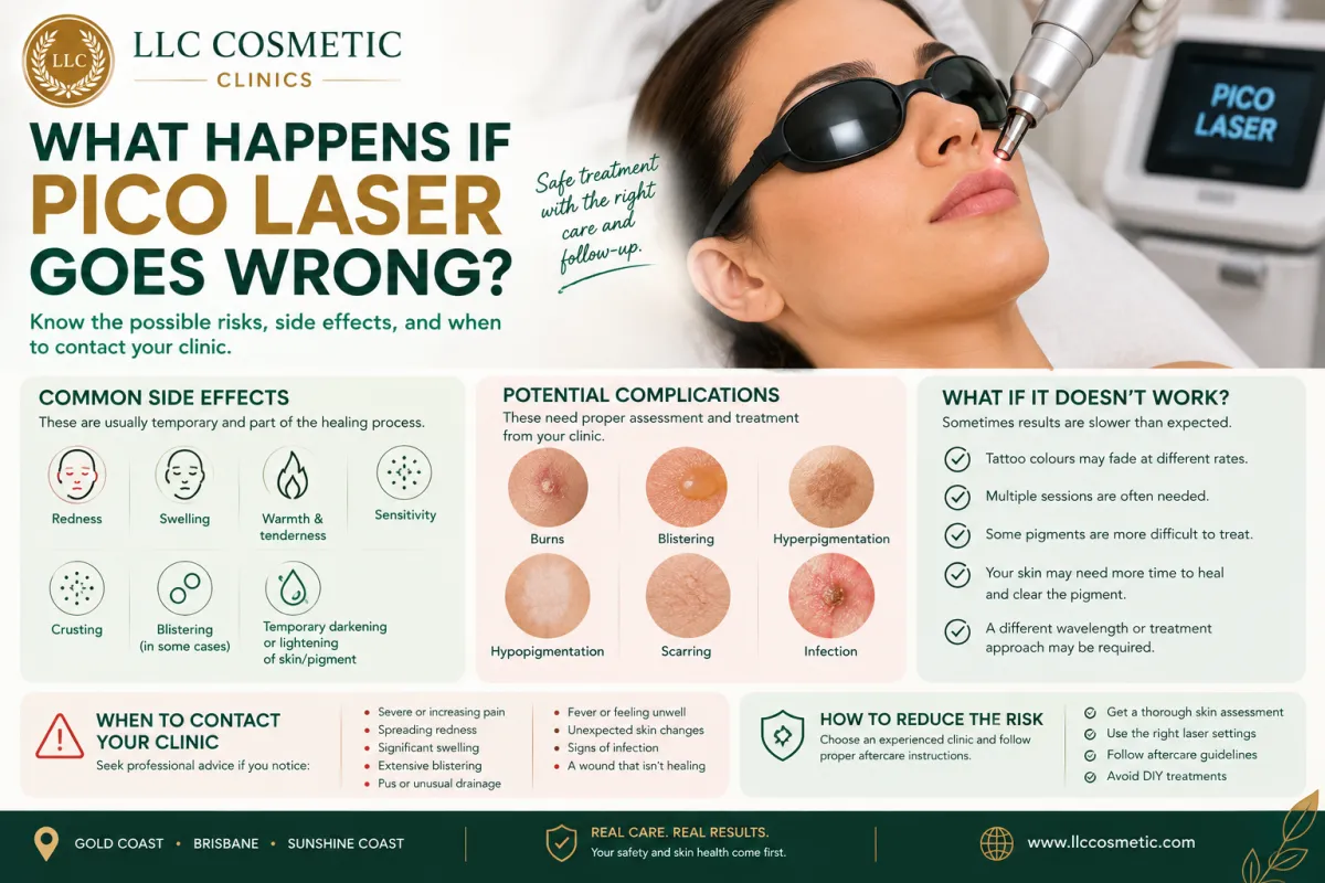 What happens if PICO laser goes wrong and common PICO laser complications