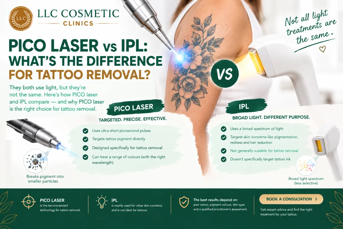 PICO Laser vs IPL: What’s the Difference for Tattoo Removal?
