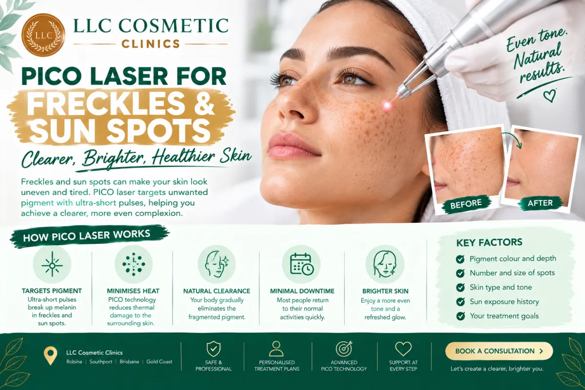 PICO laser treatment for freckles and sun spots