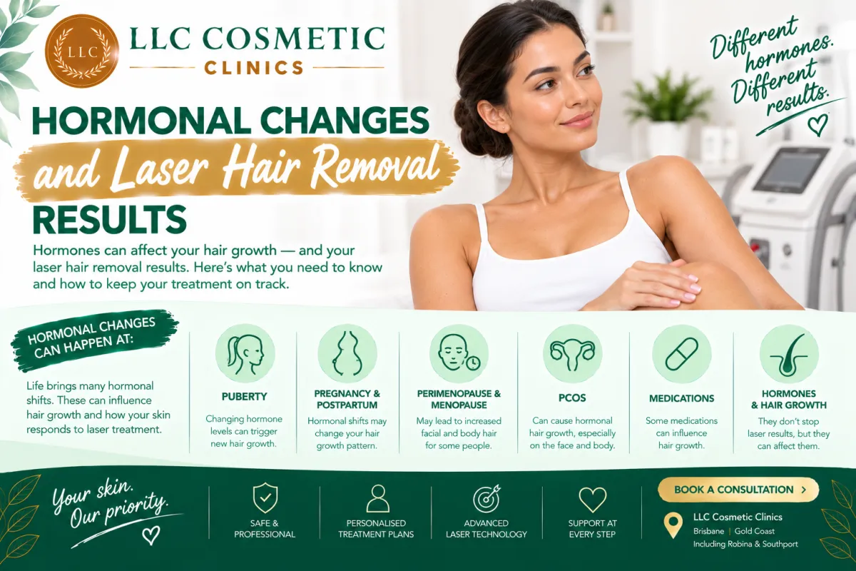Hormonal changes and laser hair removal results