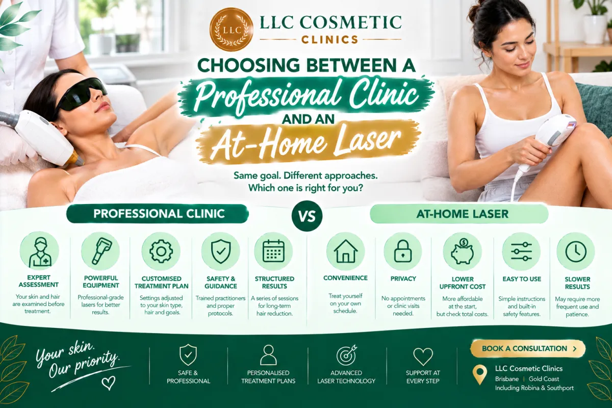 Choosing Between a Professional Clinic and an At-Home Laser