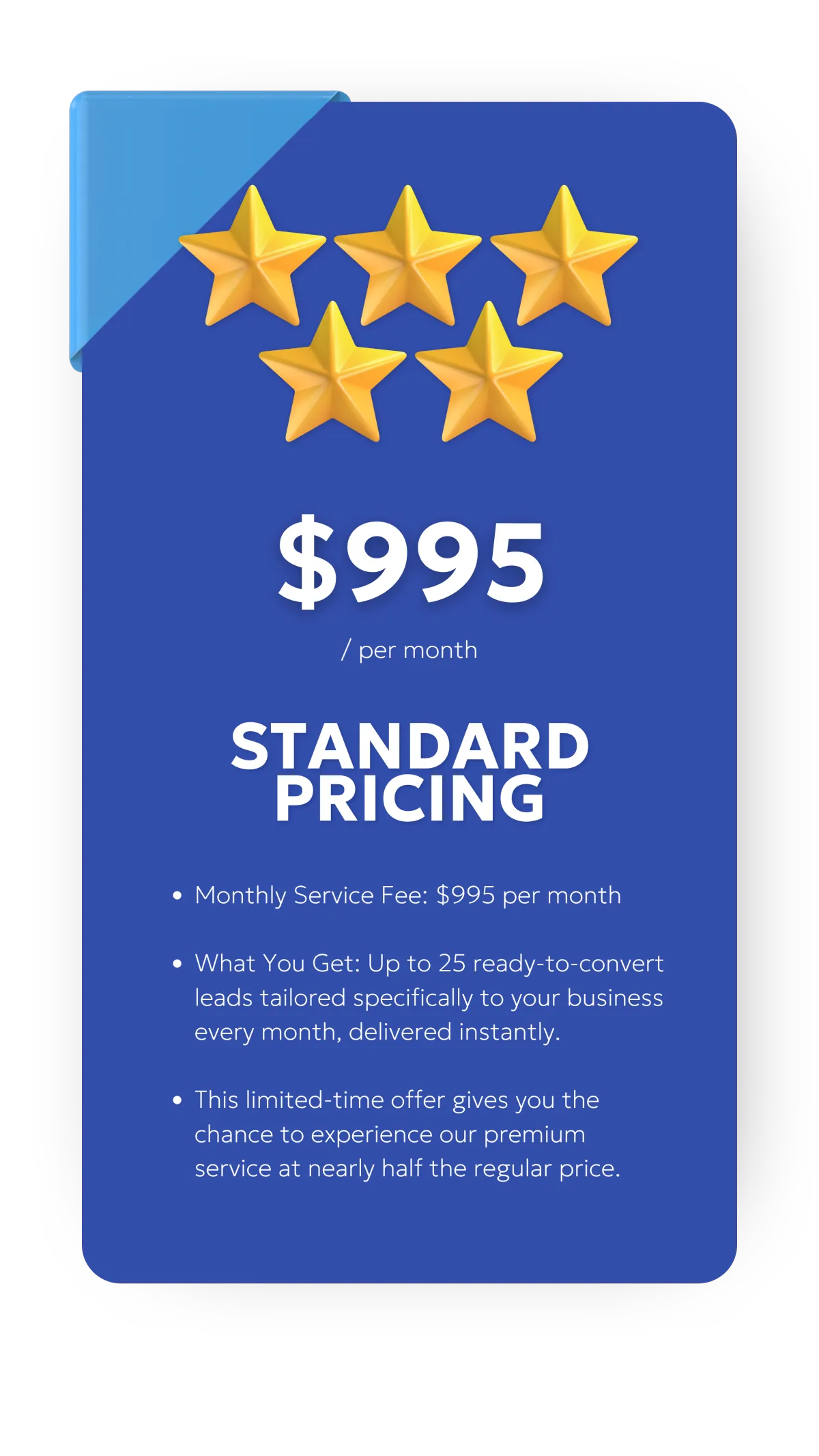 Bizleads Standard Pricing