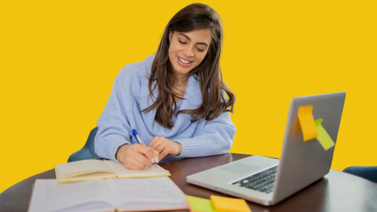 Online English learning platform for structured practice