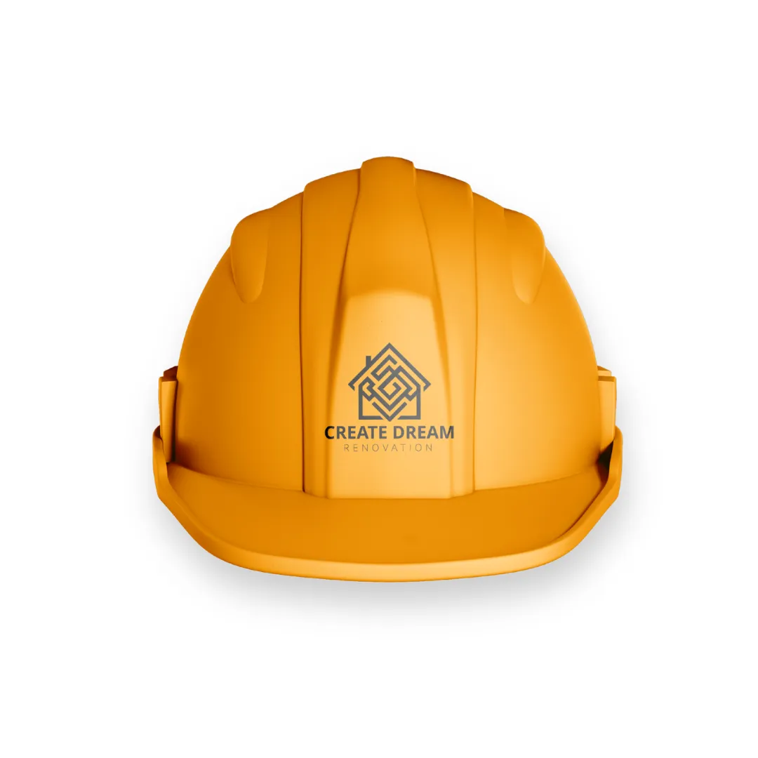 Create Dream Renovation contractor hard hat in Calgary