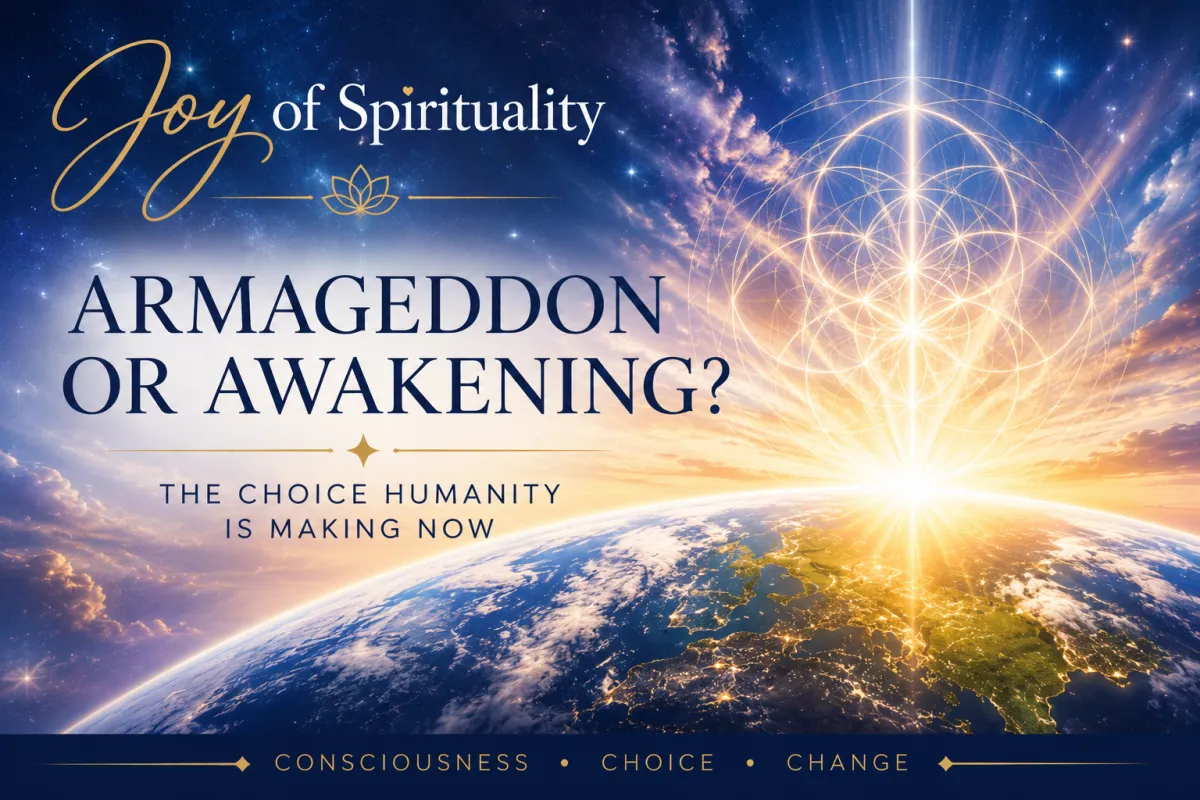 Joy of Spirituality Armageddon or awakening? 