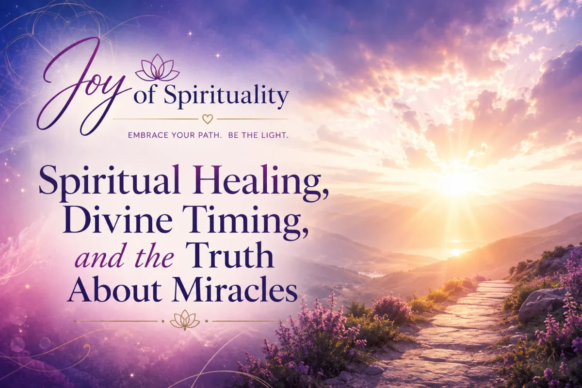 Spiritual healing, divine timing and the truth about miracles