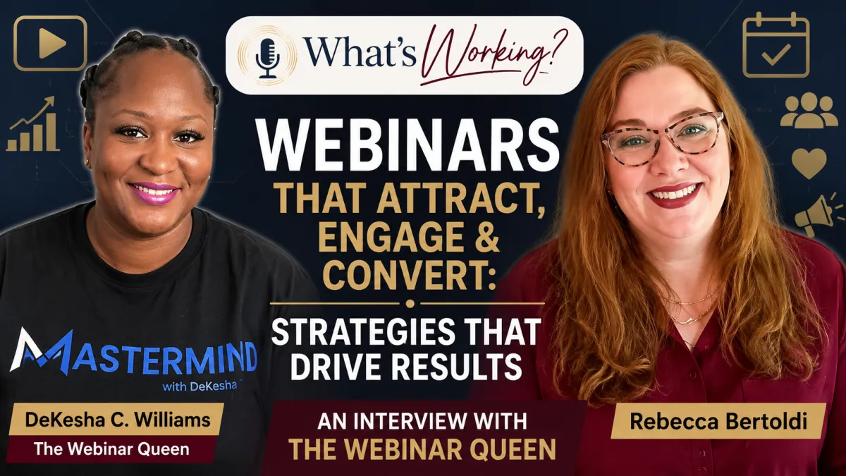 Creating Sales with Webinars & Workshops