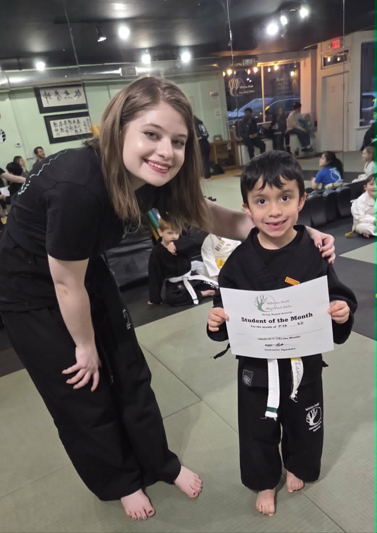 Asheville Kids practicing martial arts