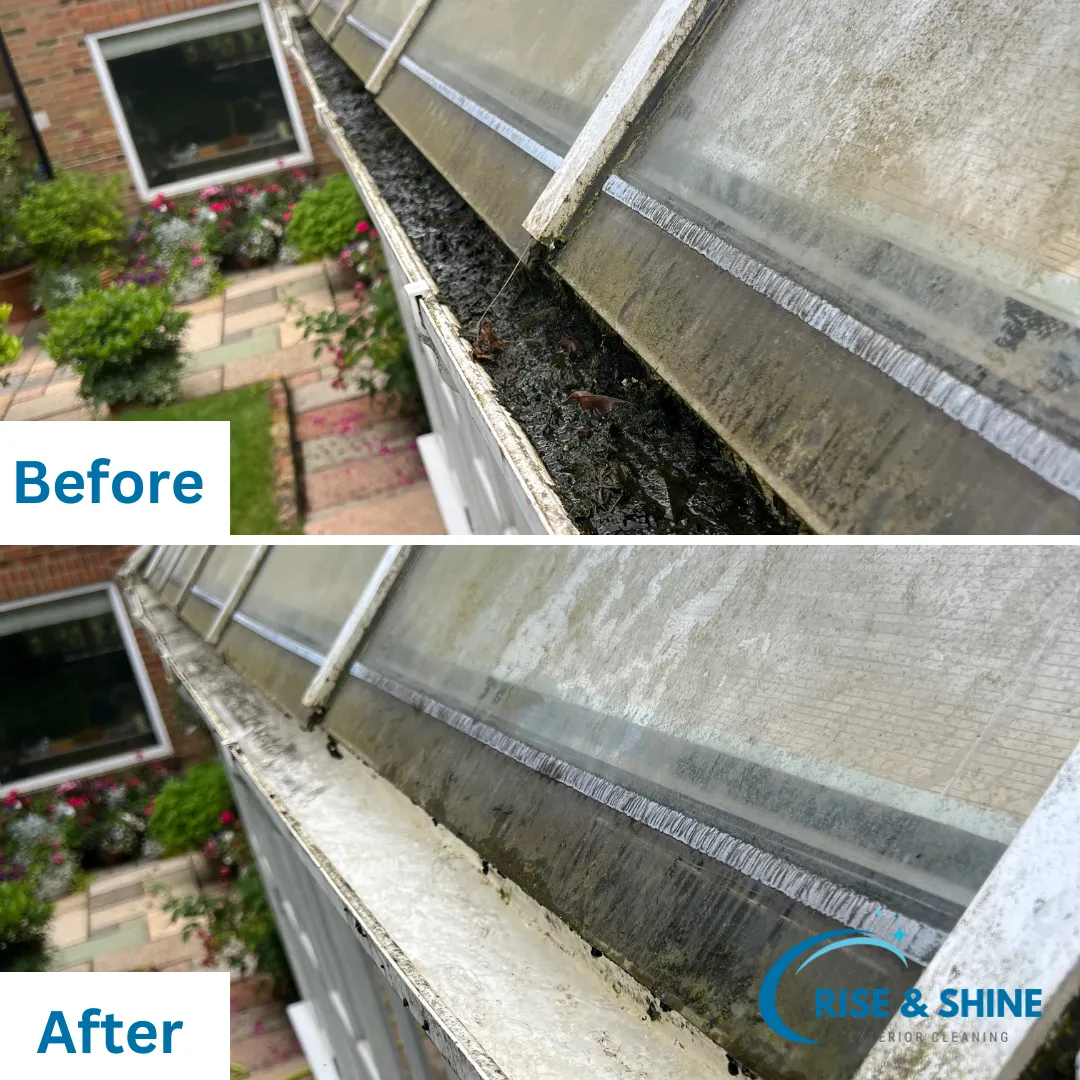 Gutter cleaning service in Denham