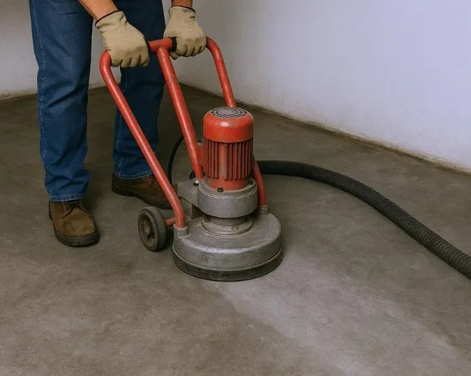 Surface grinding and concrete preparation