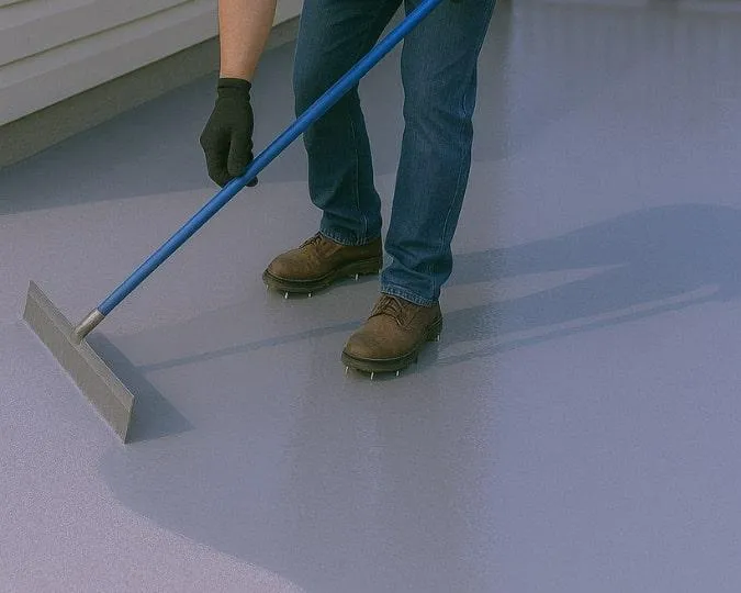 Multi-layer epoxy resin deck coating system