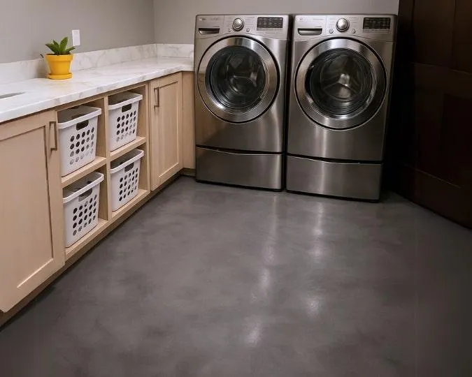 Laundry or Utility rooms epoxy flooring