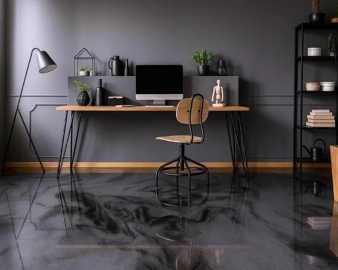 Home offices and creative spaces epoxy flooring
