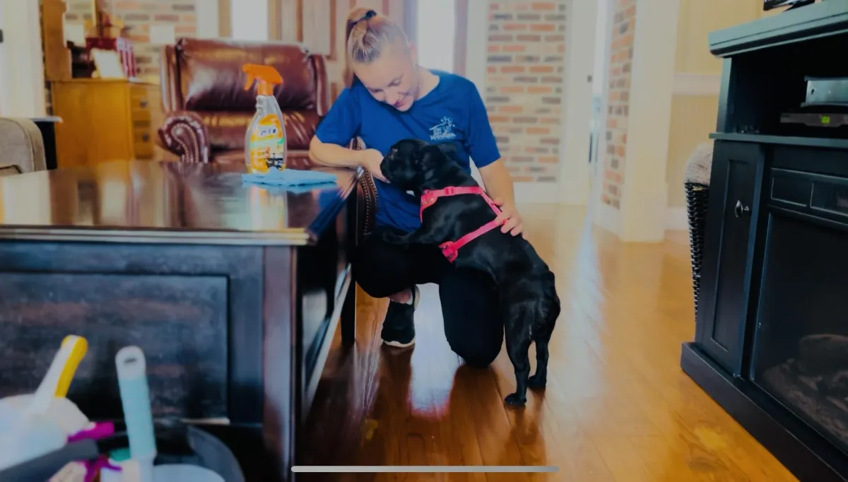 A clean master bathroom in Roanoke Rapids, NC after Maids R Us was there.