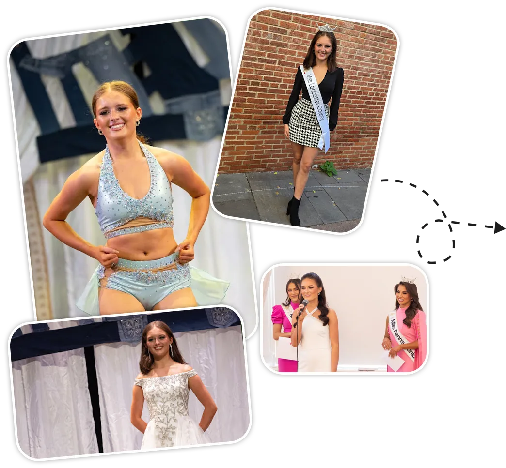 Miss Lancaster County Kathryn Davis onstage during Miss Pennsylvania preliminary competition