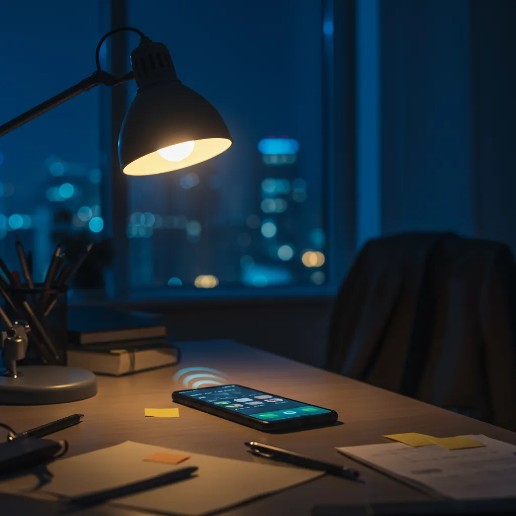 A cheerful digital assistant avatar on a wall-mounted screen, welcoming a diverse group of customers entering a cozy local shop. The AI display shows a friendly greeting, and the environment feels inviting and technologically advanced.