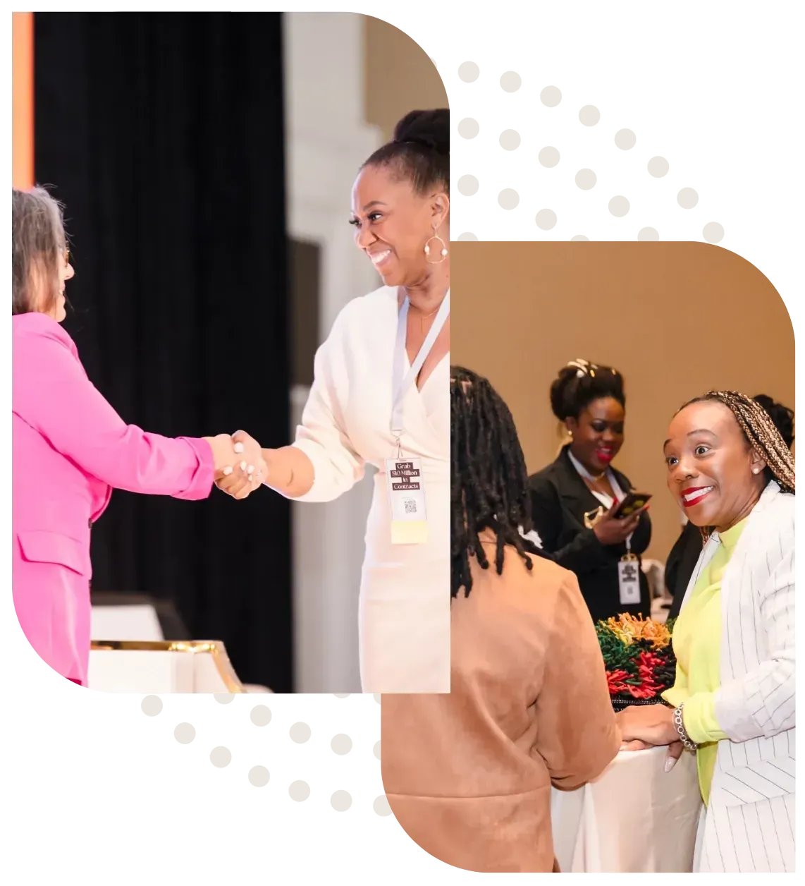 Dr. Ogo Ekwueme greeting attendees at a Career Haven live event
