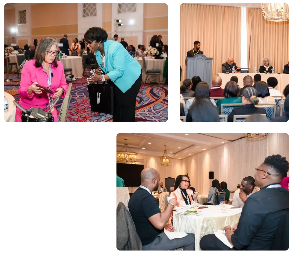 Healthcare operators networking at a Career Haven event