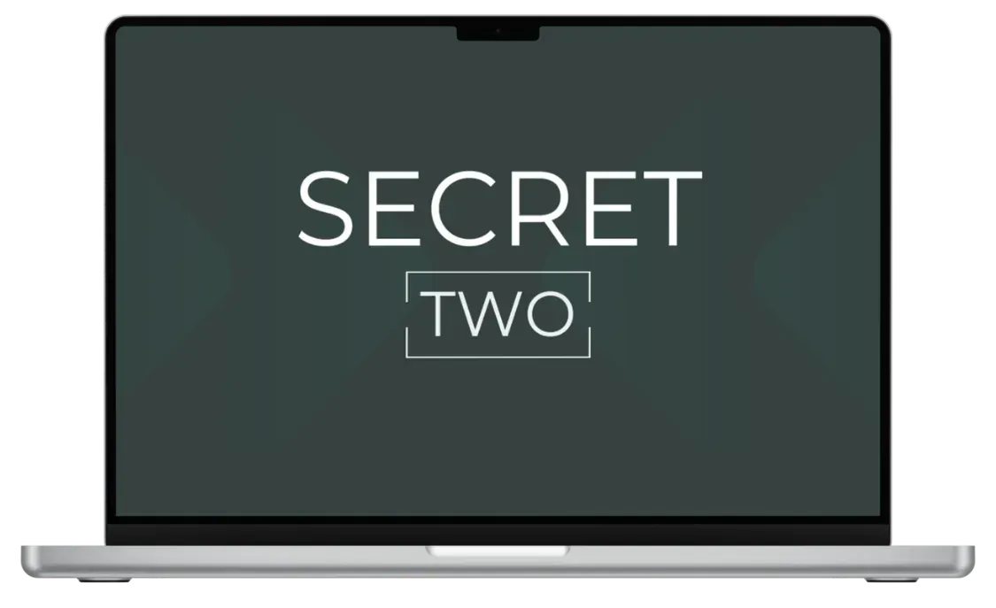 Secret two of the Feast of Funds training shown on a laptop screen