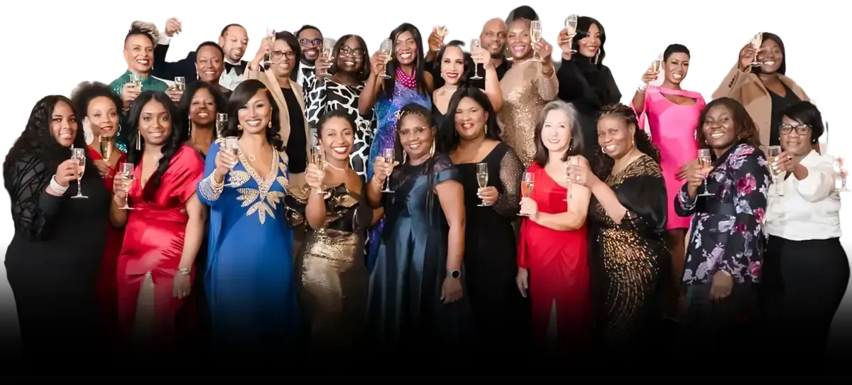 Career Haven community of healthcare operators celebrating together with raised glasses