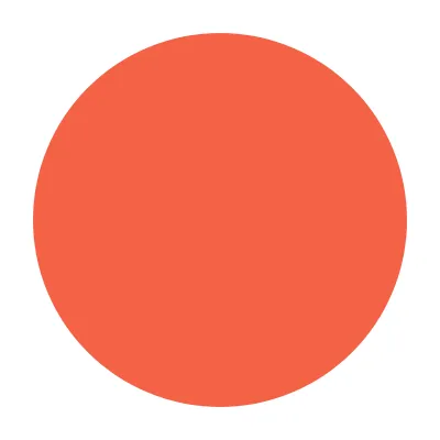 Orange circle - resonate with people icon