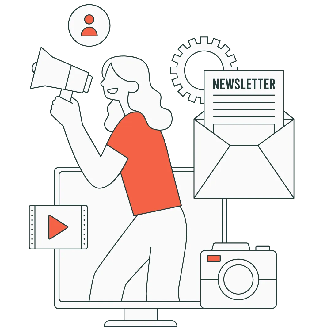 Illustration representing leadership communication