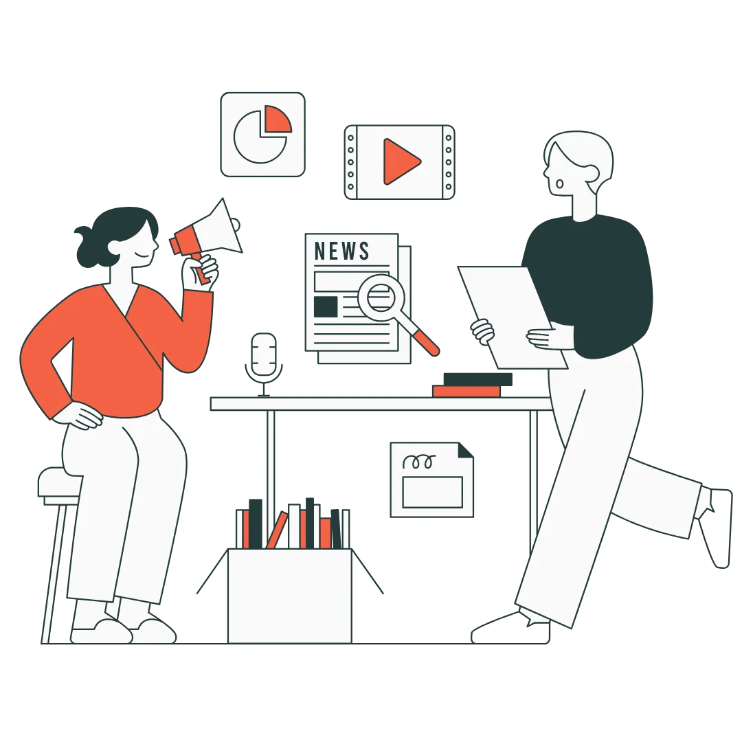 Illustration representing change communication