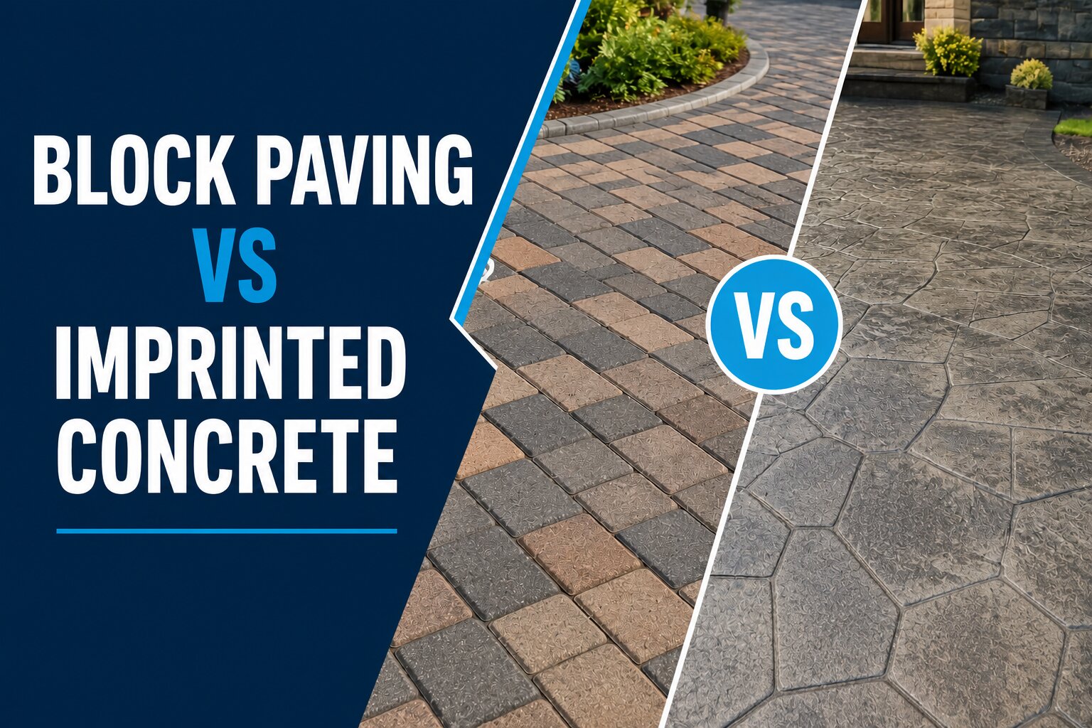 Block Paving vs Imprinted Concrete: UK Driveway Guide