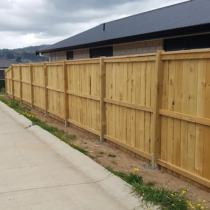 Timber boundary fence built by A+ Shaf’s Property Maintenance in Auckland
