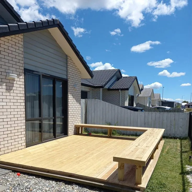 Custom timber deck construction by A+ Shaf’s Property Maintenance in Auckland