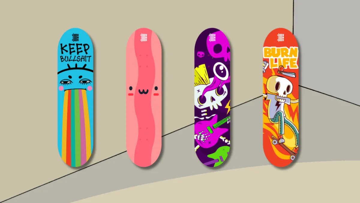 VON skateboard deck