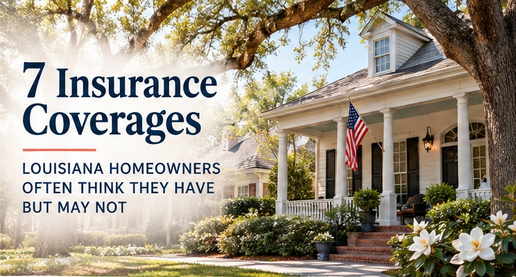 7 Insurance Coverages Louisiana Homeowners Often Think They Have But May Not