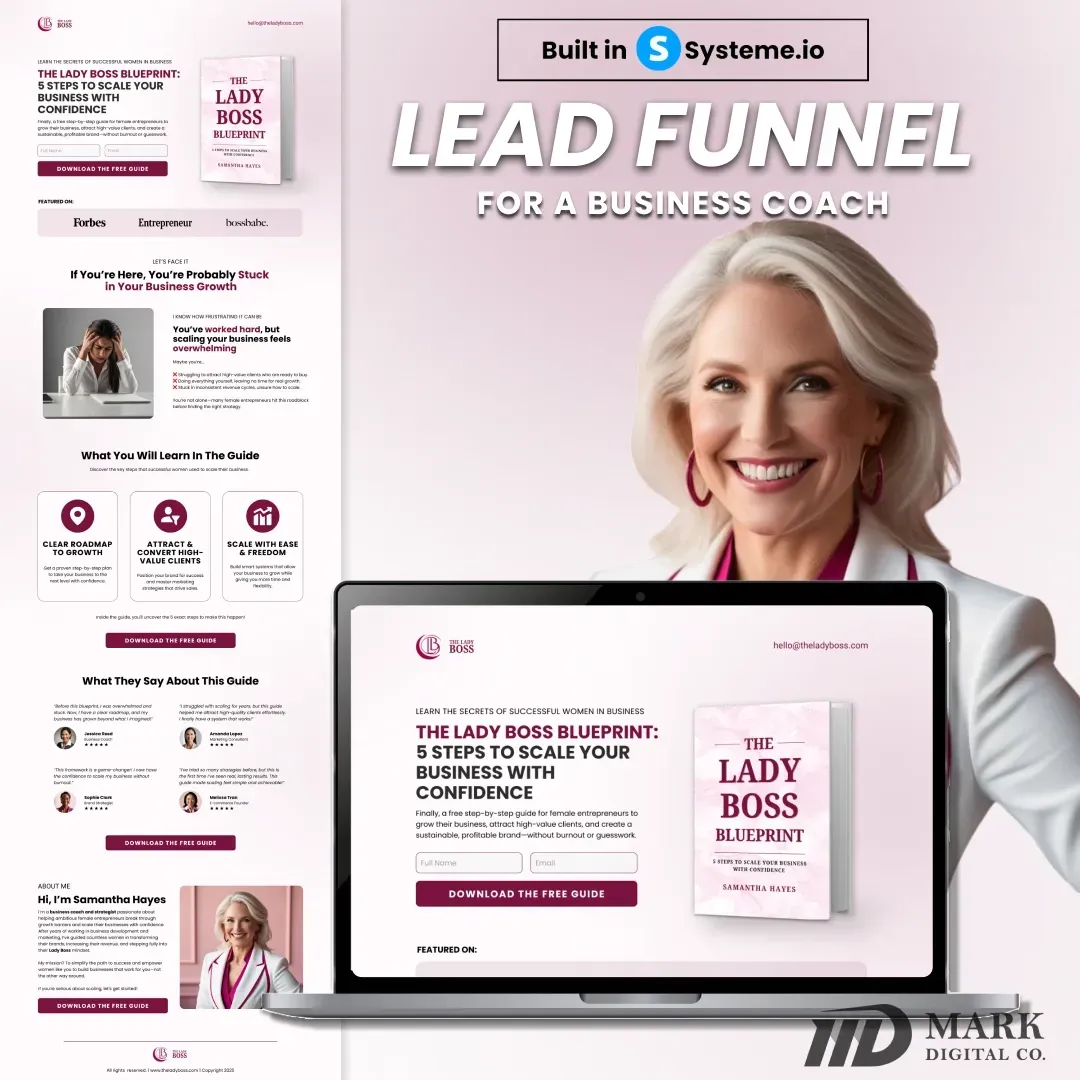 Lead gen funnel for a business coach
