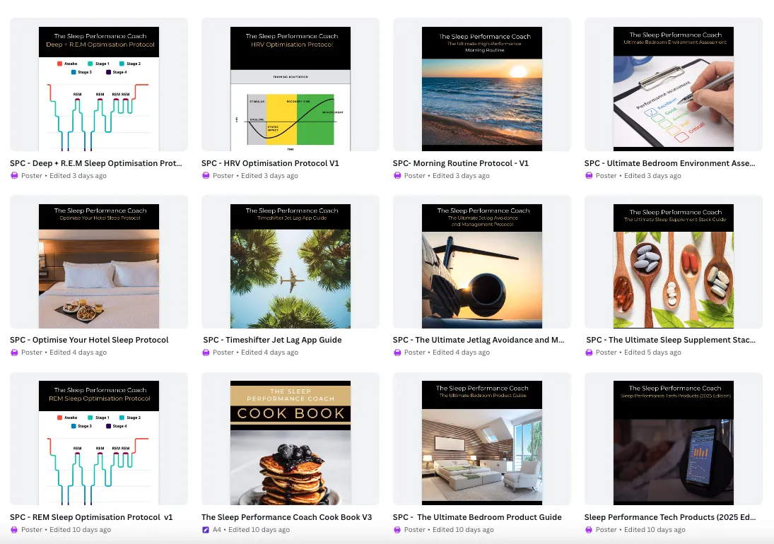 Course modules and guides preview
