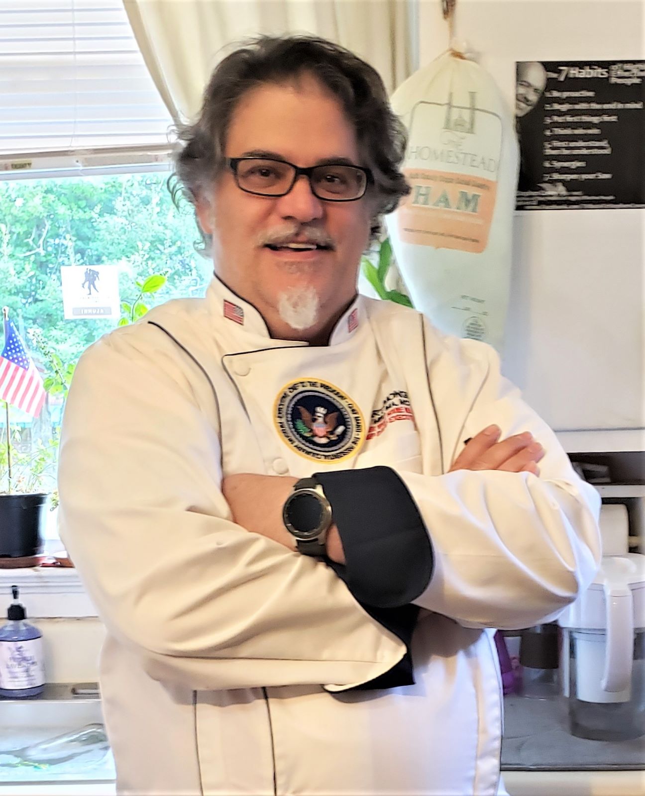 Chef Marti Mongiello in the kitchen