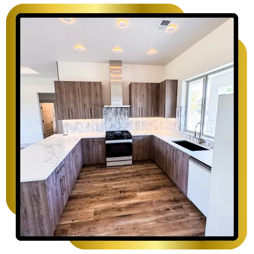 Kitchen remodeling team working in Pasadena, CA home