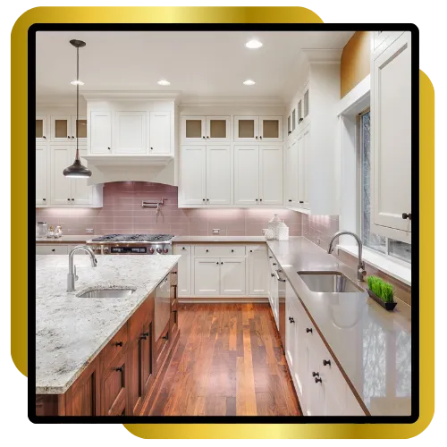 Finished kitchen remodel with clean style and better daily function