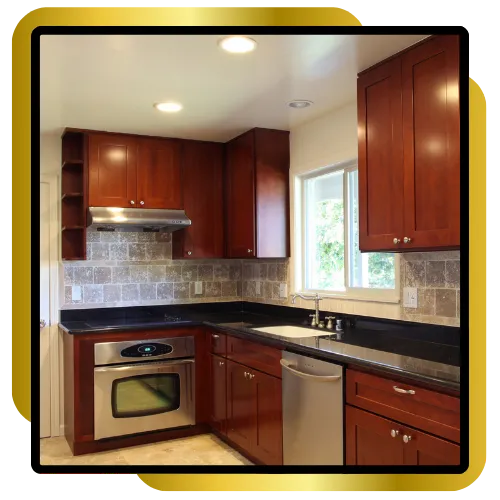 Custom kitchen island design built for cooking and family gathering